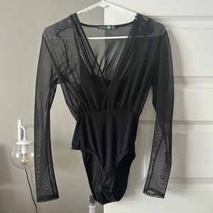 Boohoo sheer bodysuit